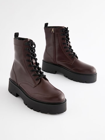 Bottines à lacets 'Derbe' Next en marron
