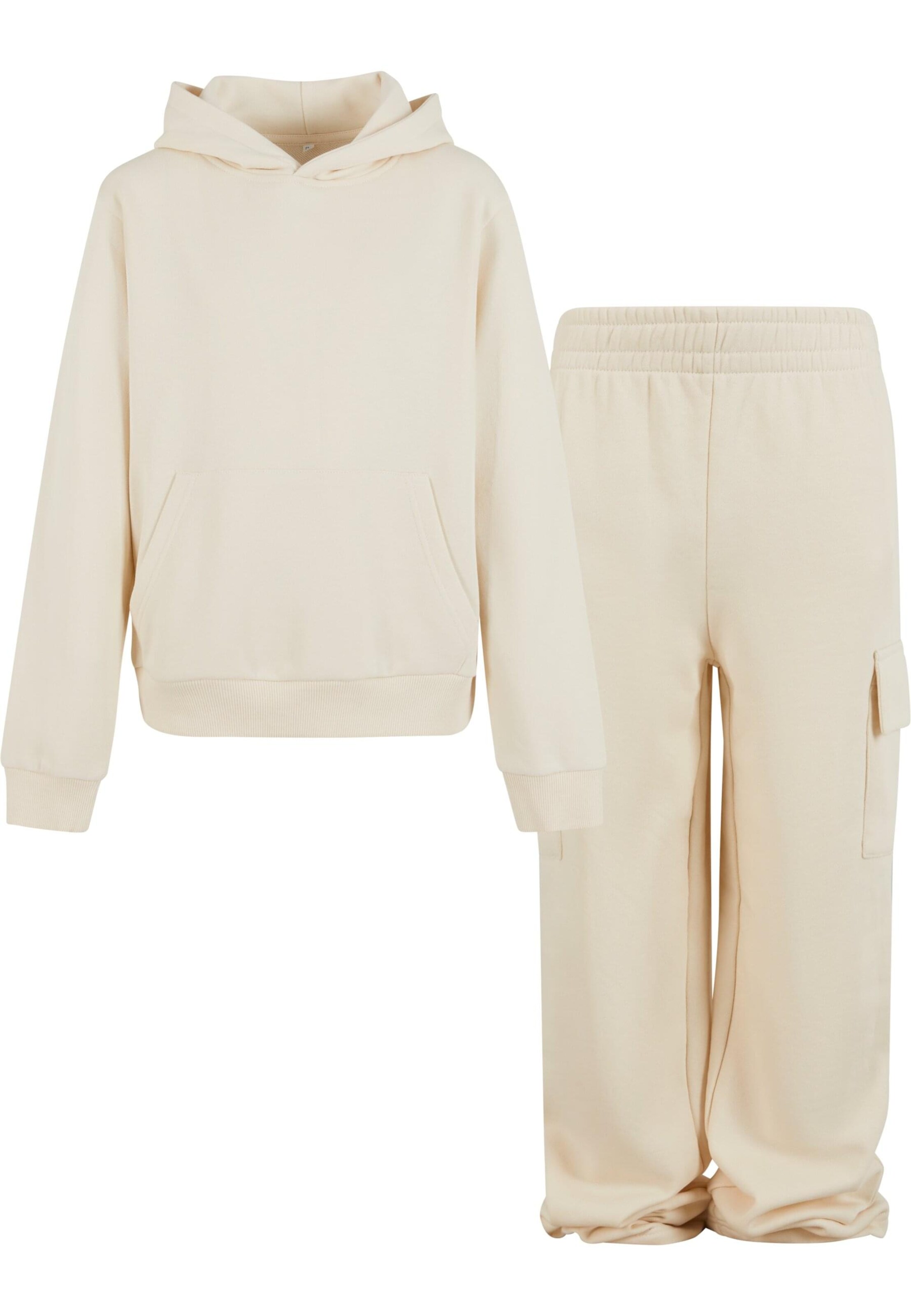 Urban Classics Joggingpak in Wit: voorkant