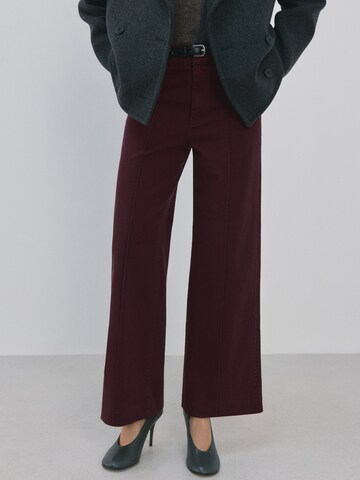 MANGO Wide Leg Jeans 'PALOMA' in Rot: Vorderseite