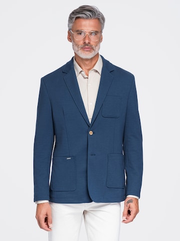 Coupe slim Veste de costume Ombre en bleu : devant