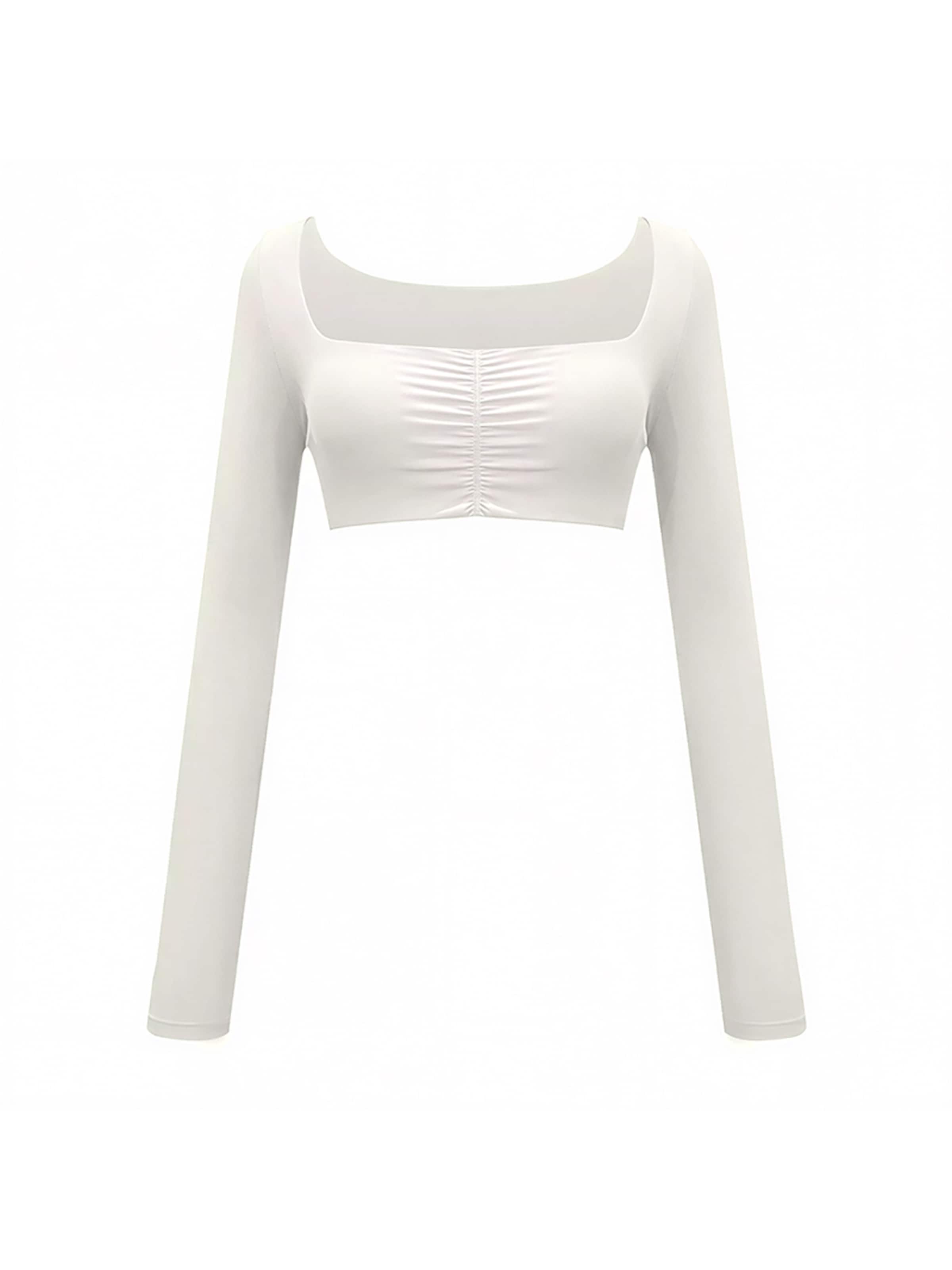 GOD SAVE QUEENS Sports Top in Beige: front