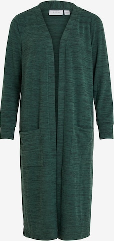 VILA Knit Cardigan 'Freja' in Green: front