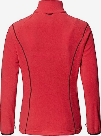 VAUDE Athletic Fleece Jacket 'Rosemoor' in Red