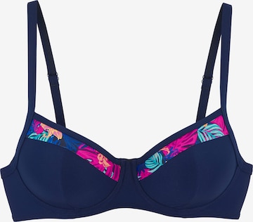 LASCANA - Push-up Top de biquíni em azul: frente