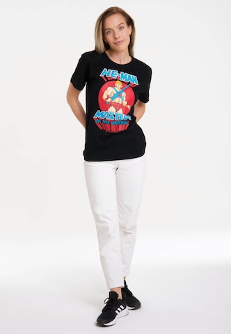 LOGOSHIRT Shirt 'MOTU - He-Man' in Zwart