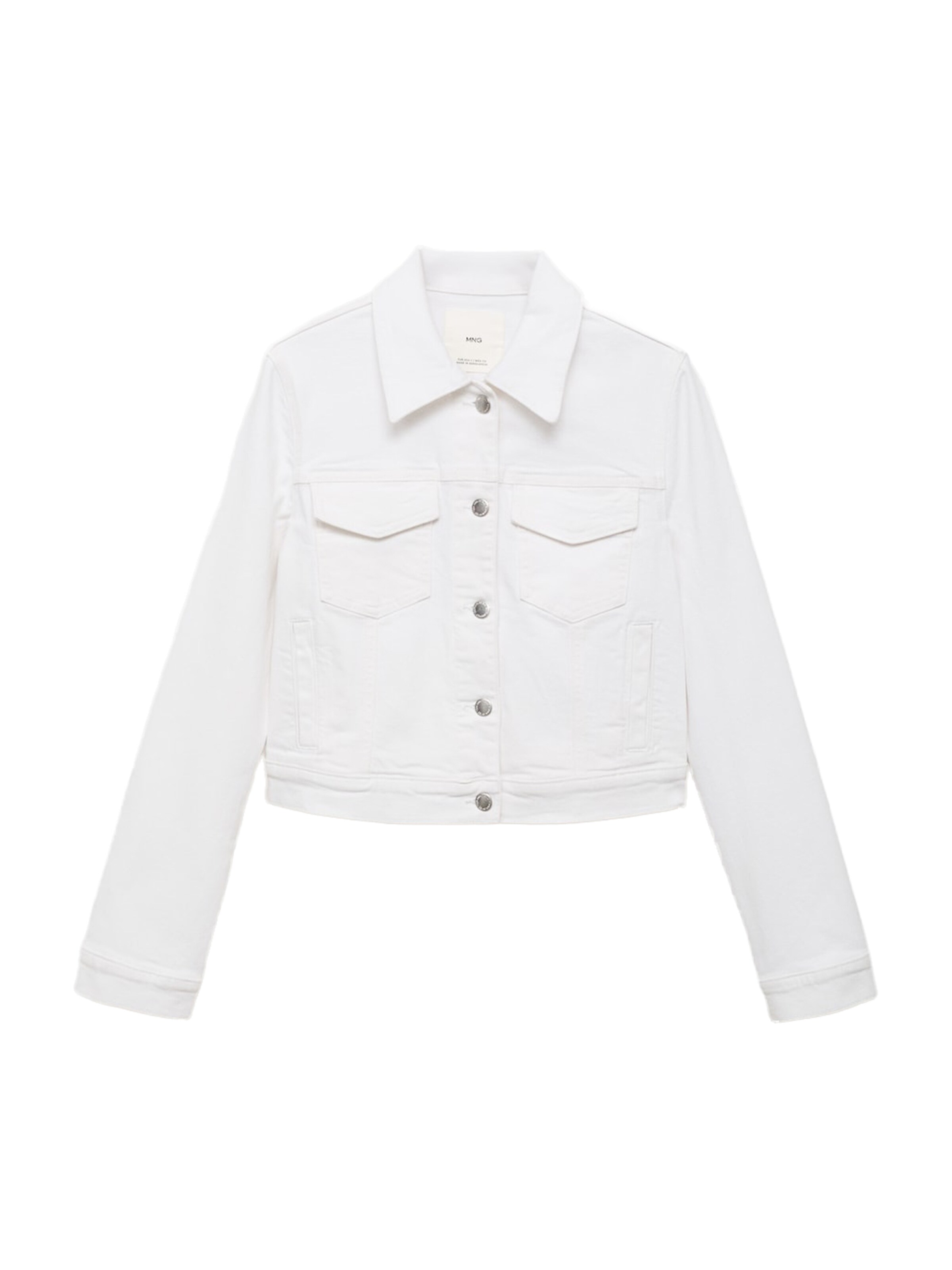 MANGO Jacke 'NEWVICKY' in Weiß: Vorderseite