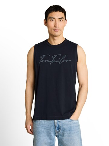 TOM TAILOR Shirt in Blue: front