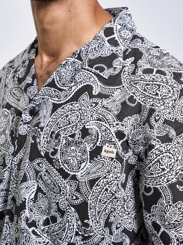 Legends Regular fit Button Up Shirt 'Sean' in Black