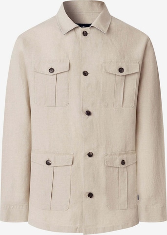 Veste mi-saison Hackett London en beige : devant