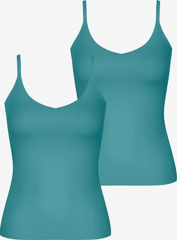 SLOGGI Top ' ZERO Feel 2.0 Spaghetti Top ' in Blauw: voorkant