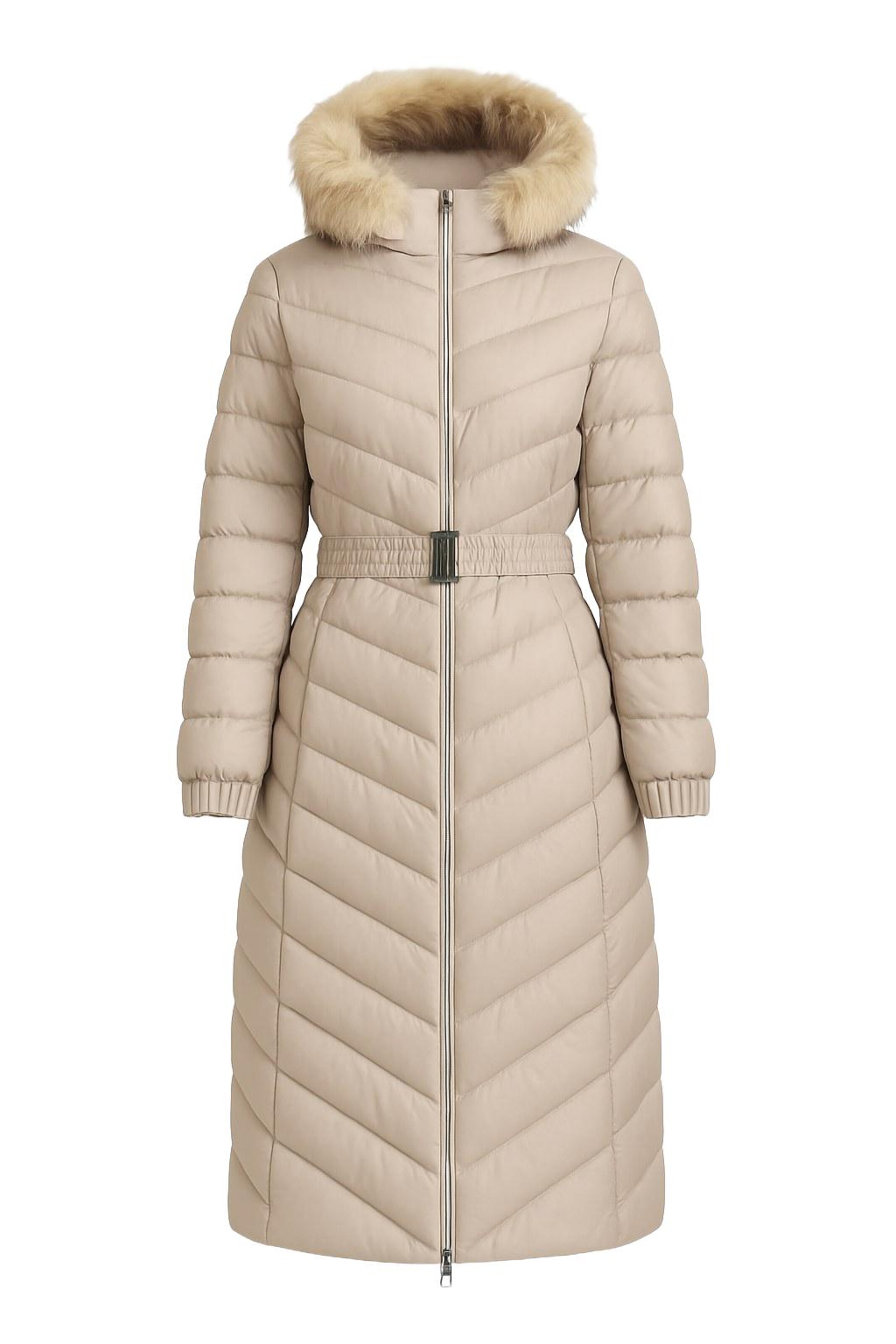 MODAMIHRAM Mantel in Beige: Vorderseite