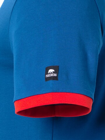 FORSBERG Shirt 'mit Vintage Logo' in Blue: front