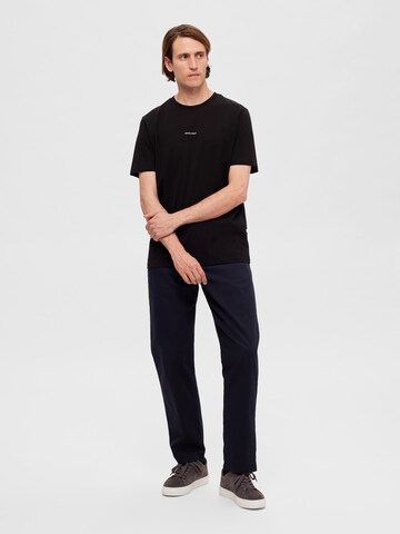 SELECTED HOMME T-Shirt 'ASPEN' in Schwarz