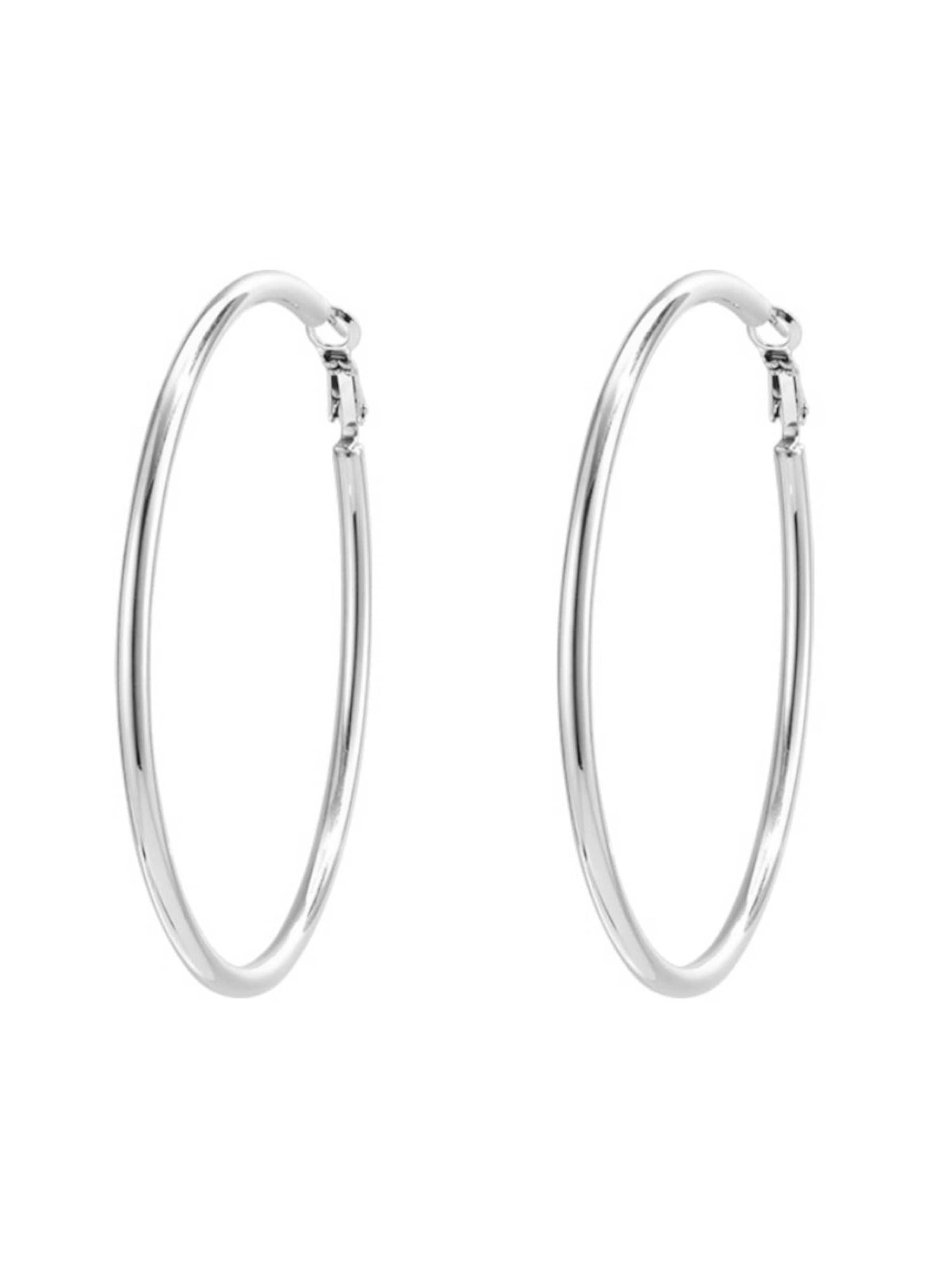 Cala Rose Earrings 'SLOANE' in Silver: front