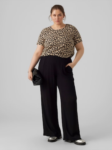 Vero Moda Curve Wide Leg Housut 'VMCMENNY' värissä musta