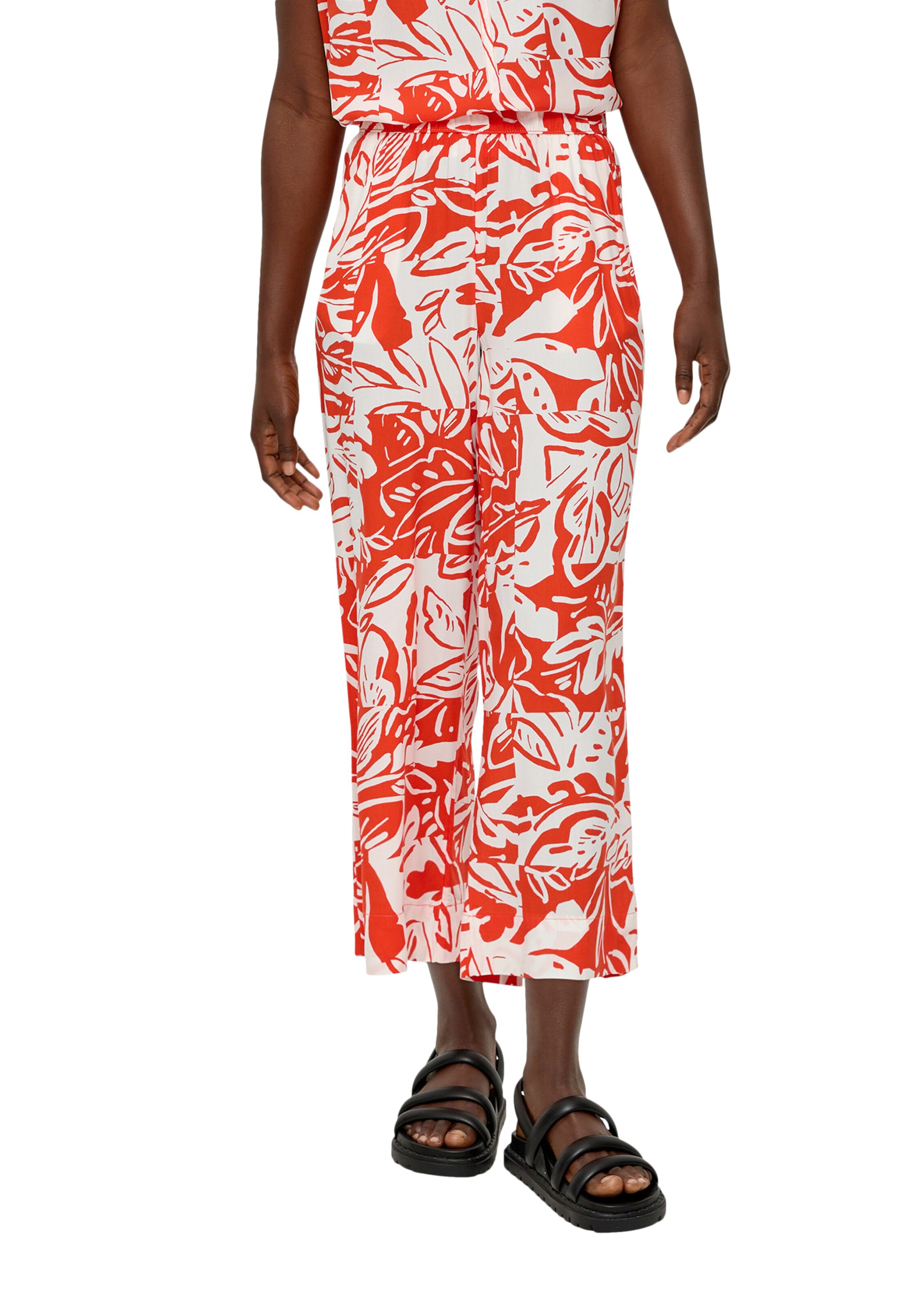 s.Oliver Wide Leg Hose in Orange: Vorderseite