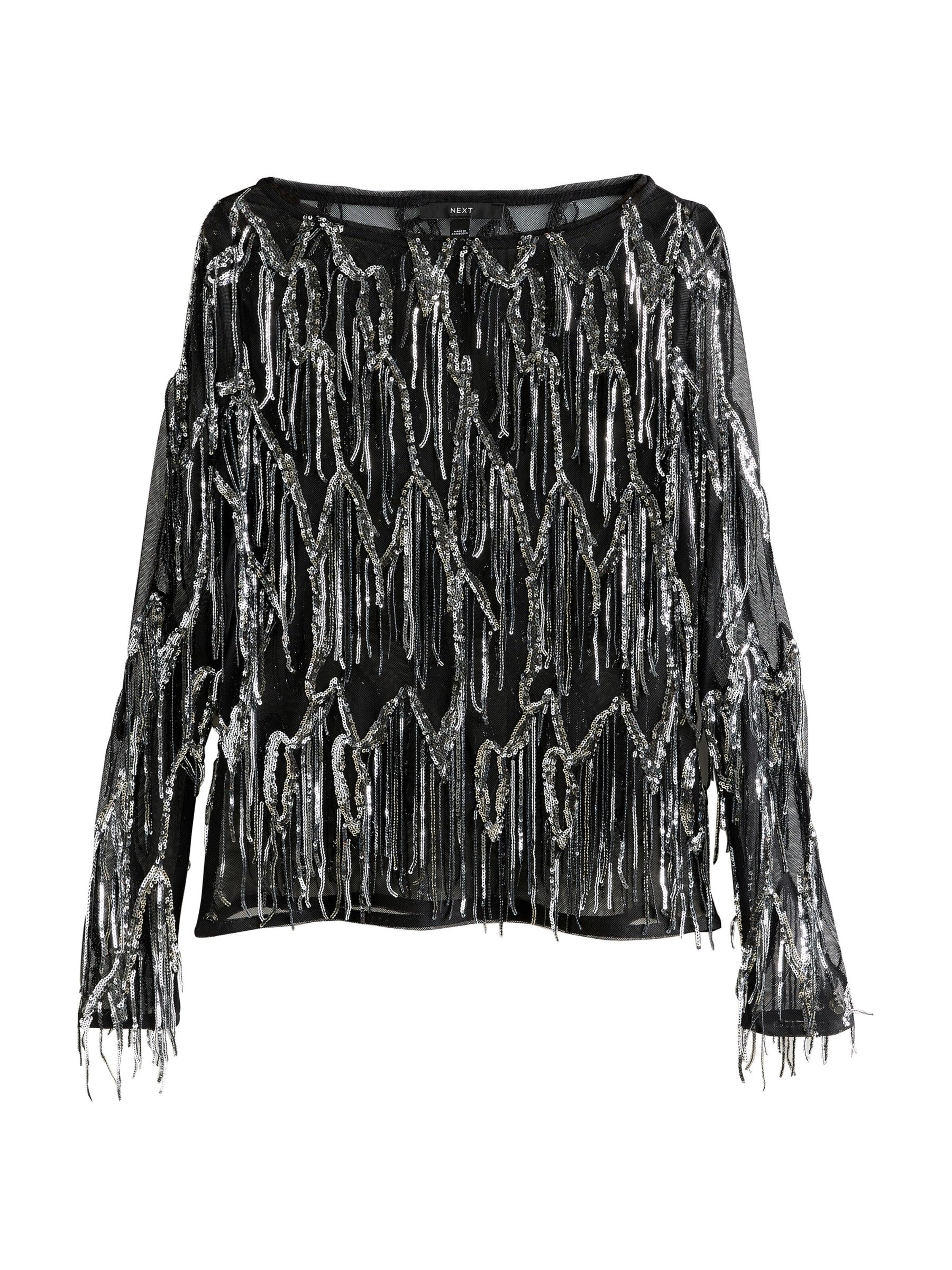 Next Bluse in Schwarz: Vorderseite