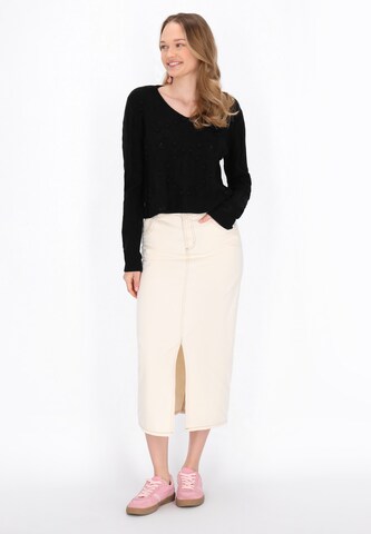 Pull-over MYMO en noir : devant