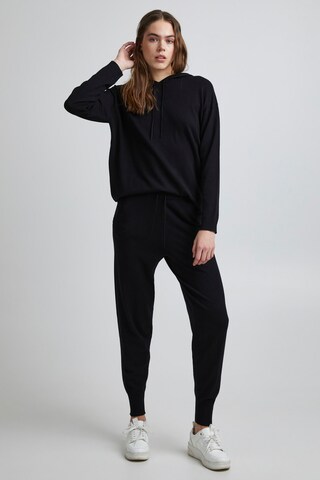 PULZ Jeans - Tapered Calças 'Sara' em preto