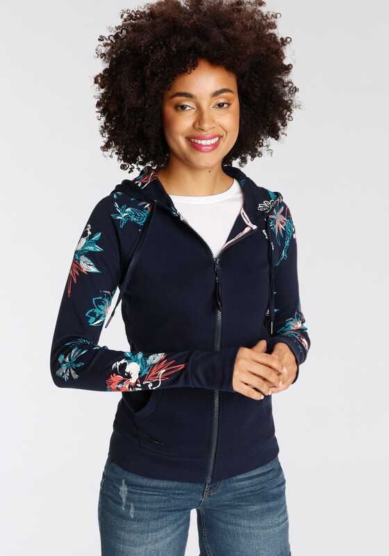 KangaROOS Zip-Up Hoodie in Blue, Marine Blue