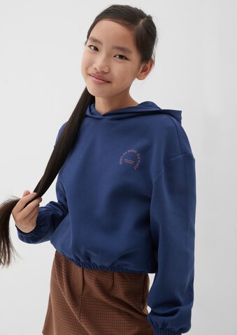 s.Oliver Sweatshirt in Blauw: voorkant