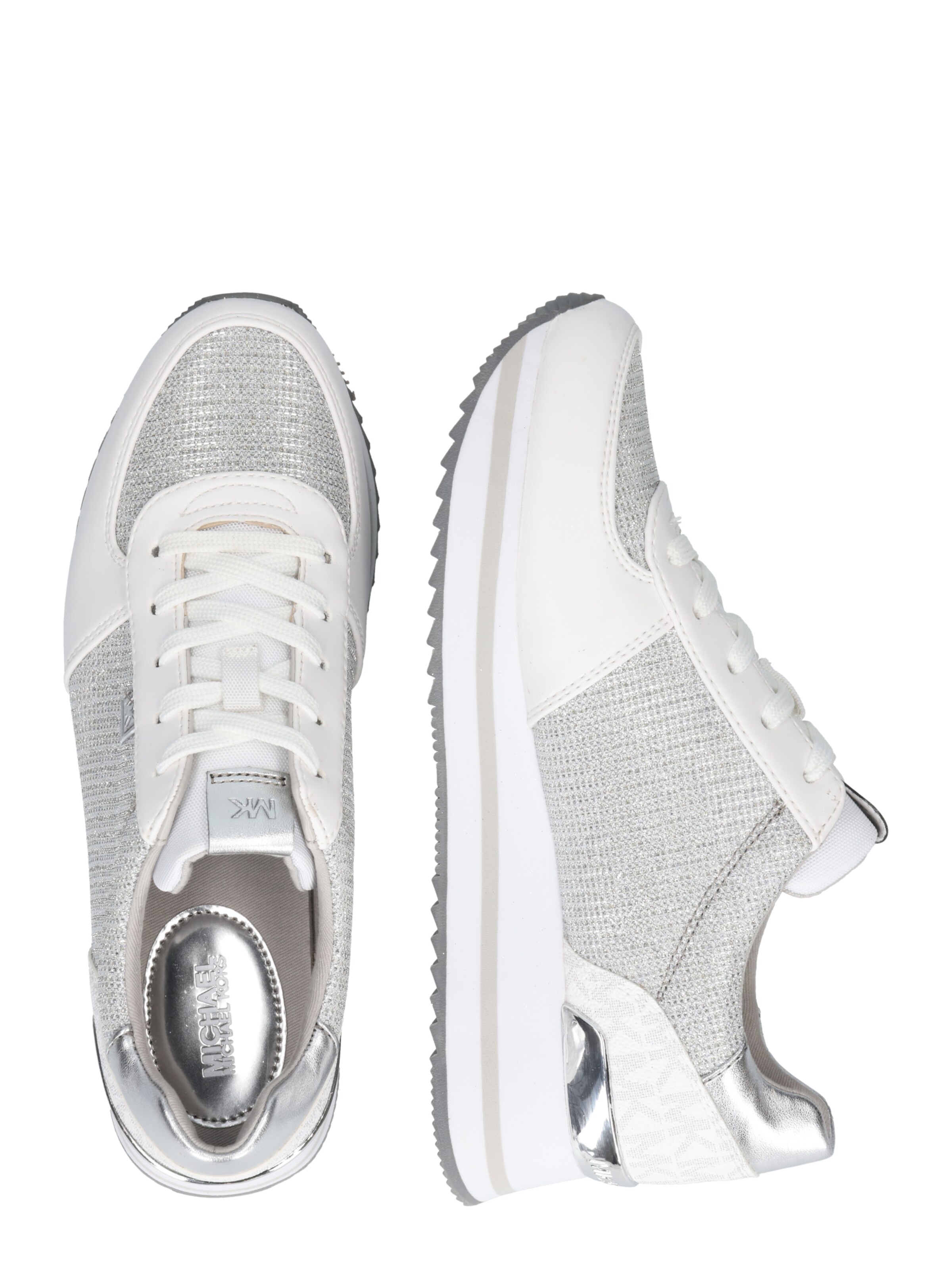 Frauen Sneaker MICHAEL Michael Kors Sneaker 'MONIQUE' in Silber, Weiß - WG16372