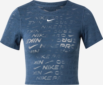 NIKE Funkcionális felső - kék: elől