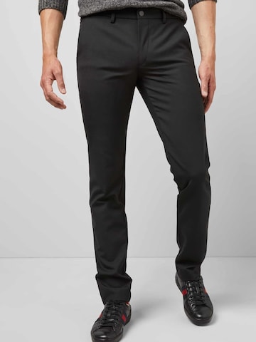 Coupe slim Pantalon chino MEYER en noir : devant