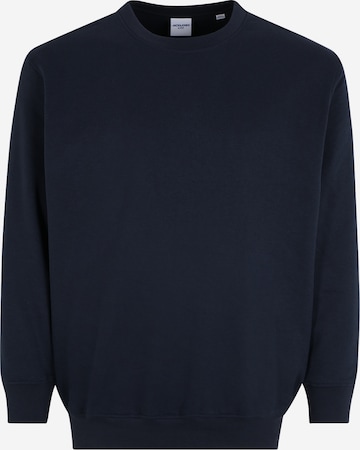 Jack & Jones Plus Sweatshirt 'BRINK' in Blue: front