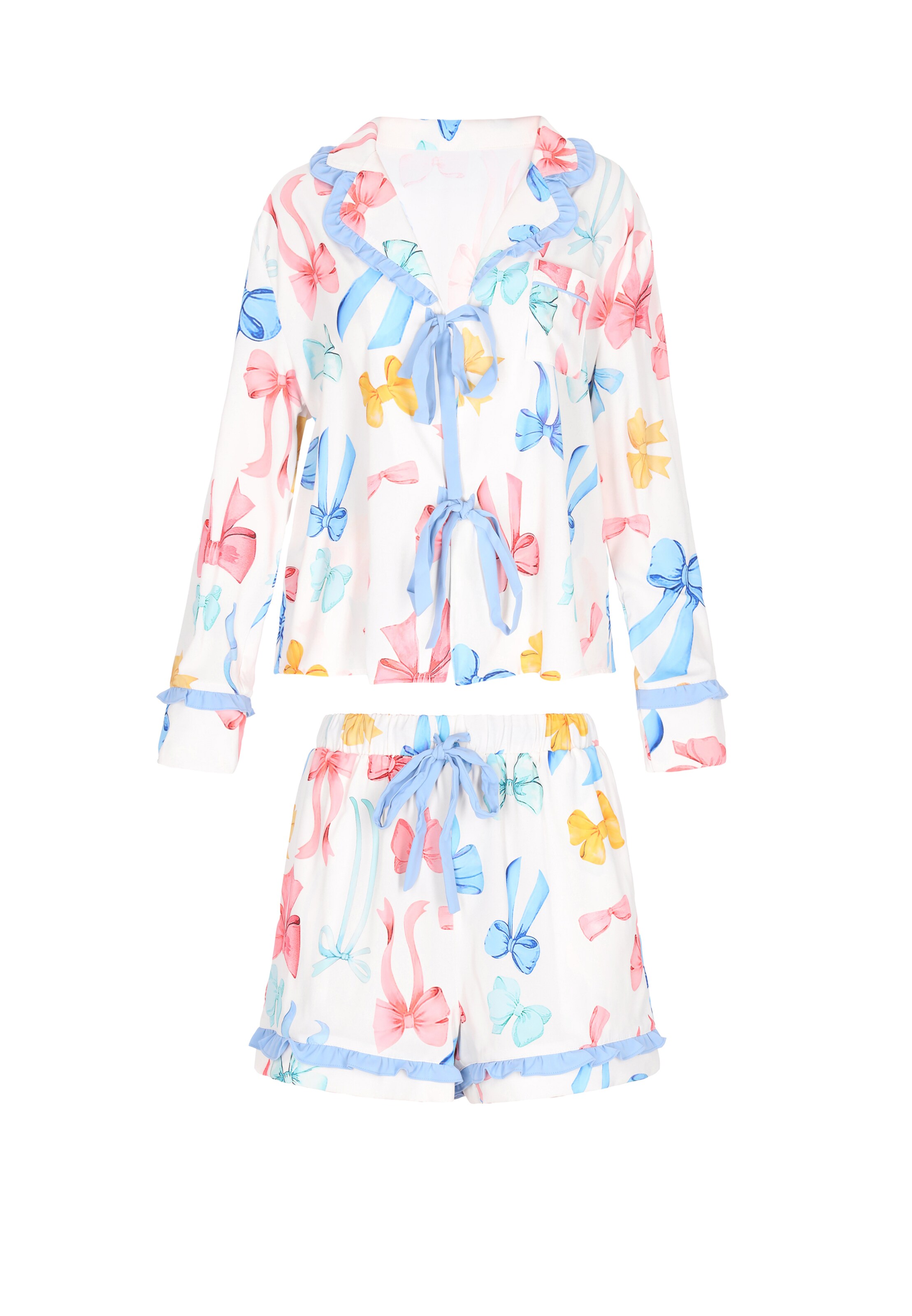 faina - Calções de pijama em azul: frente