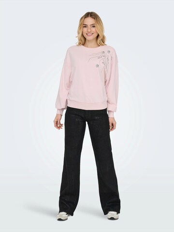 ONLY Mikina 'ONLCamela Brooke' - Ružová