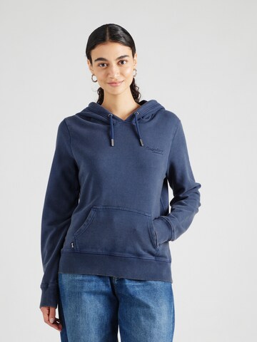 Superdry - Sweatshirt 'Essential' em azul: frente