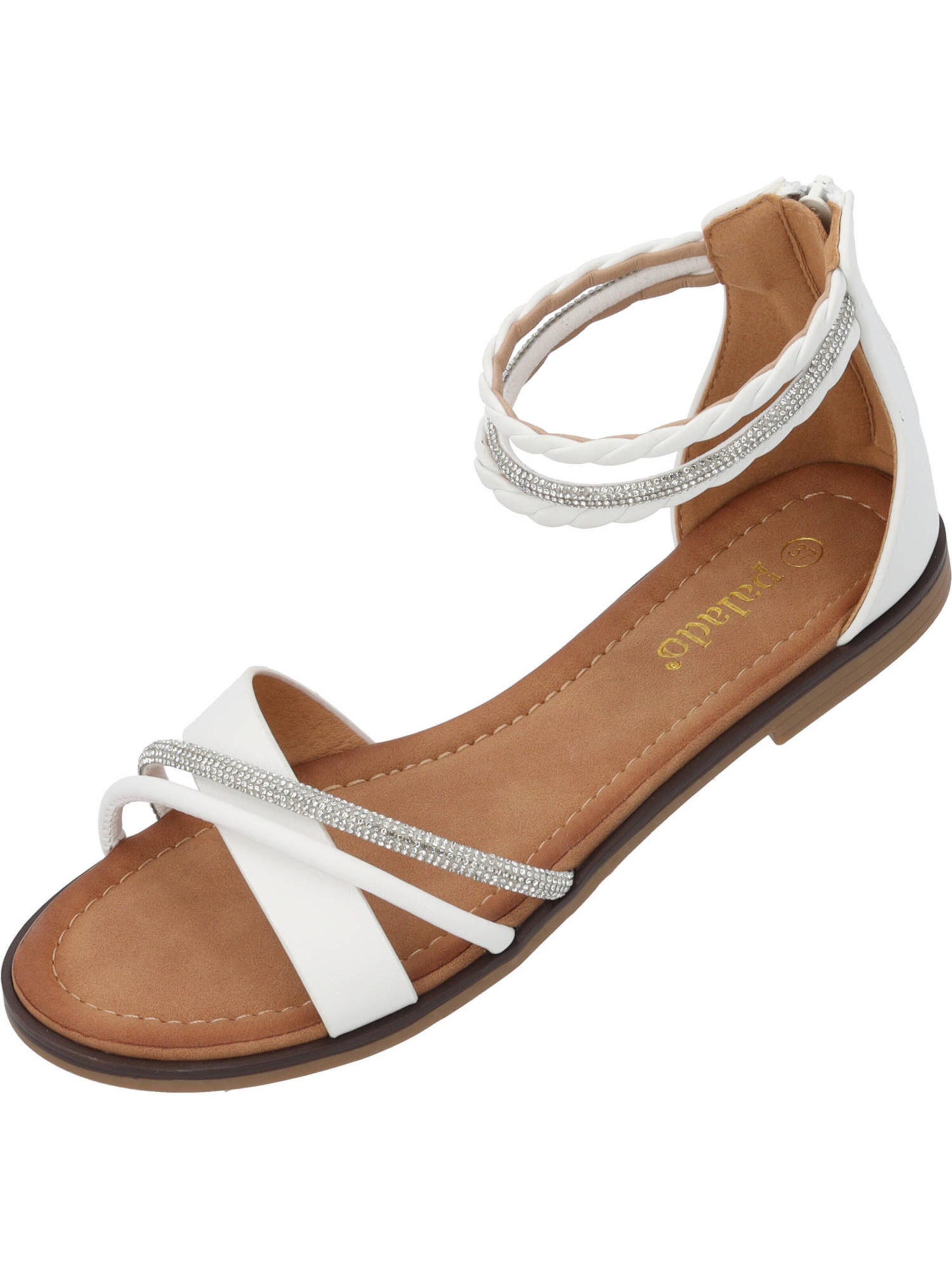 Palado Sandale 'Chritina' in Weiß: Vorderseite