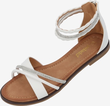 Palado Sandale 'Chritina' in Weiß: Vorderseite