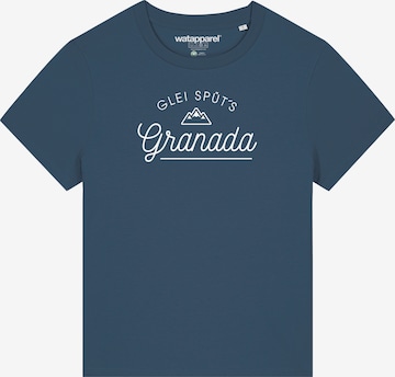Maglietta ' Glei Spüt's Granada ' di Watapparel in blu: frontale
