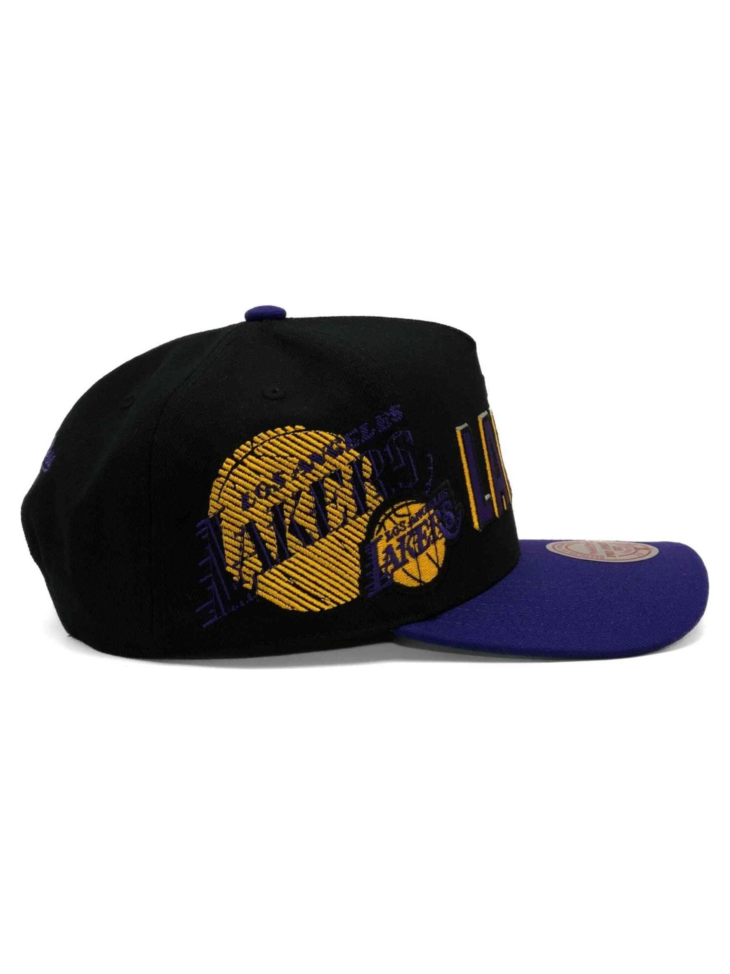 Mitchell & Ness - Boné 'Gorra mitchell & ness negra lakers best in class pro snapback' em preto