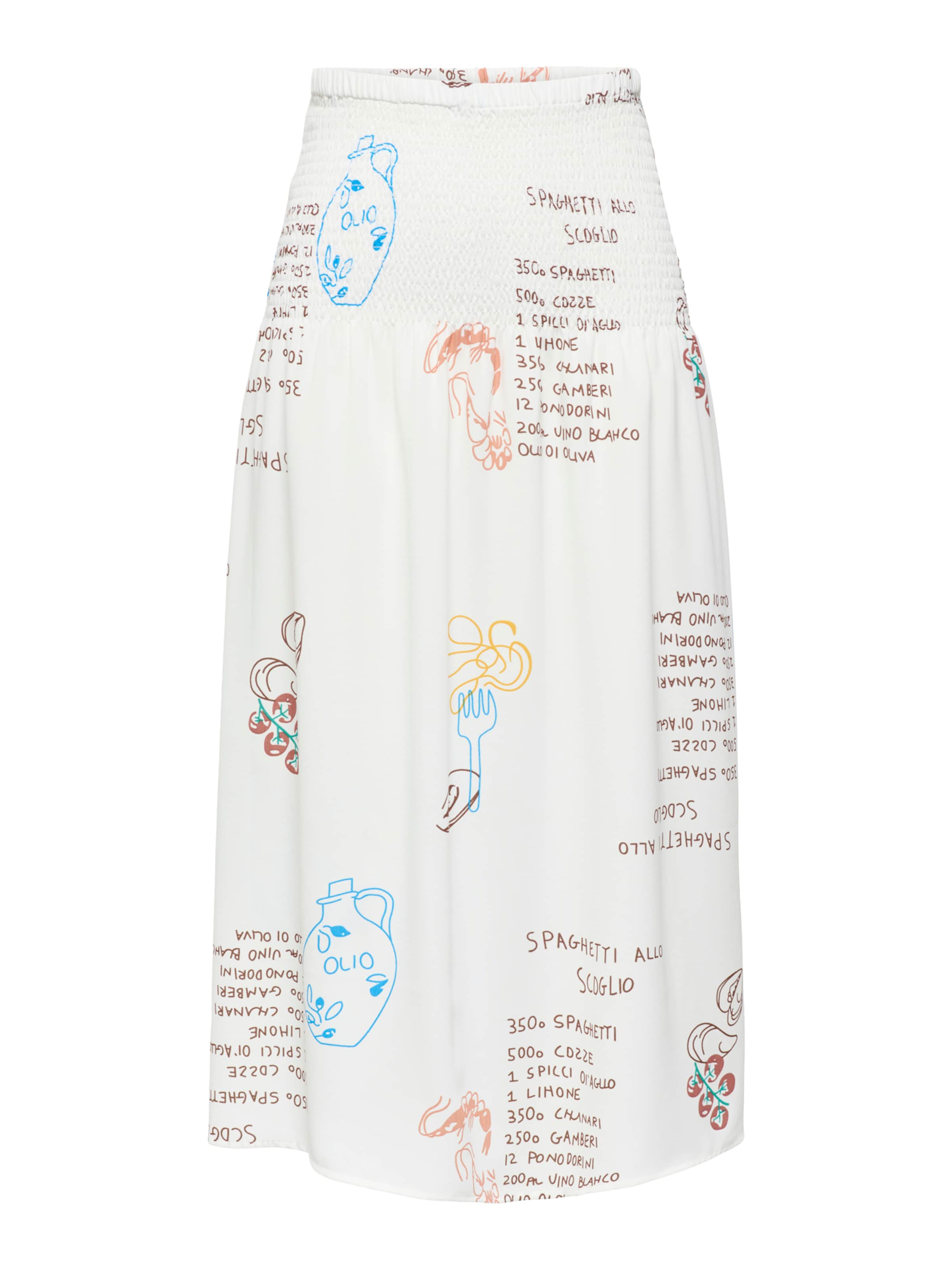 Gonna 'ONLMorganne' di ONLY in bianco: frontale