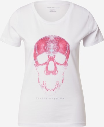 EINSTEIN & NEWTON - Camiseta 'Light Skull' en blanco: frente