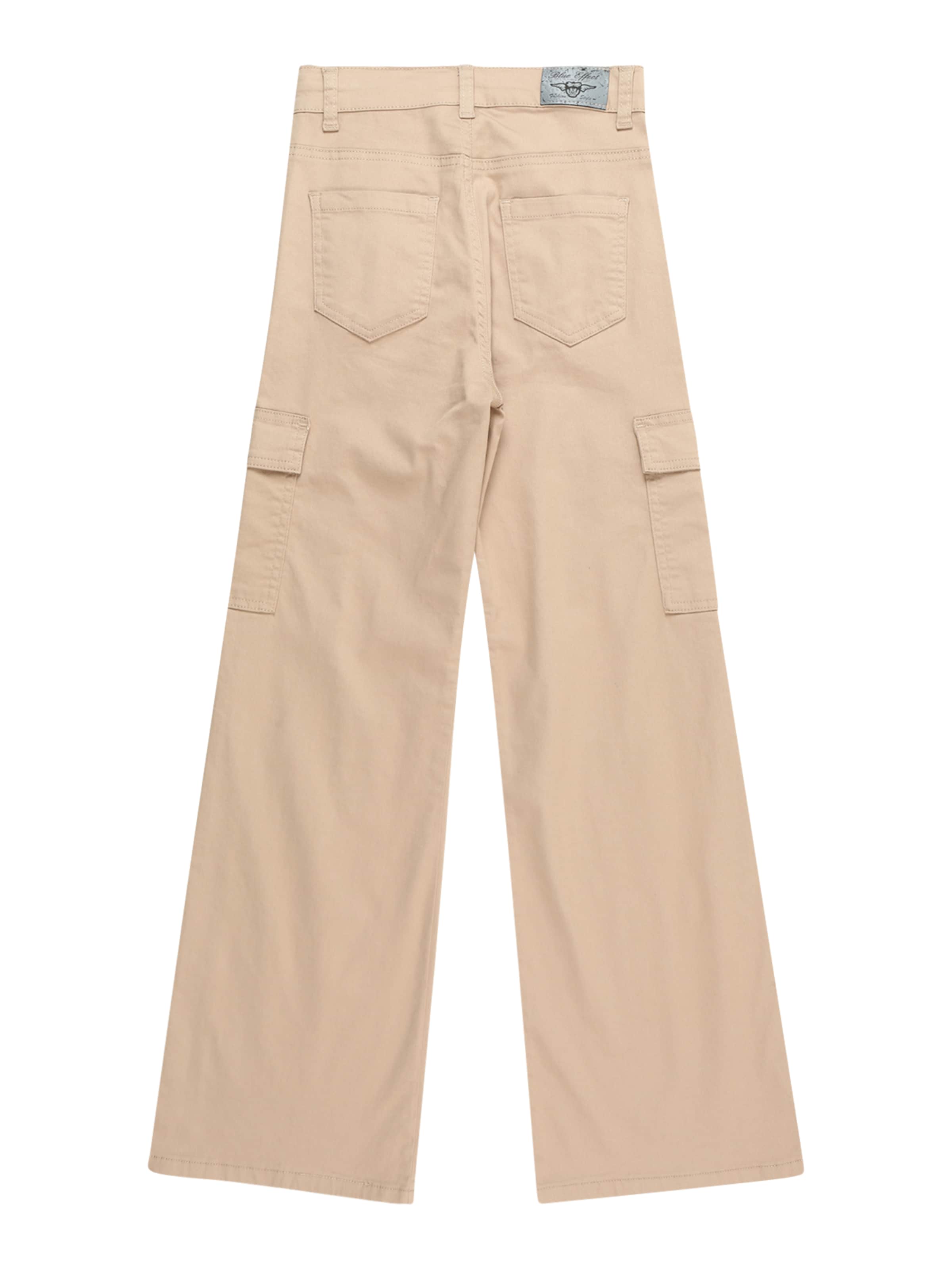 BLUE EFFECT Ohlapna forma Hlače | bež barva