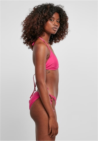 Urban Classics Triangen Bikini i rosa