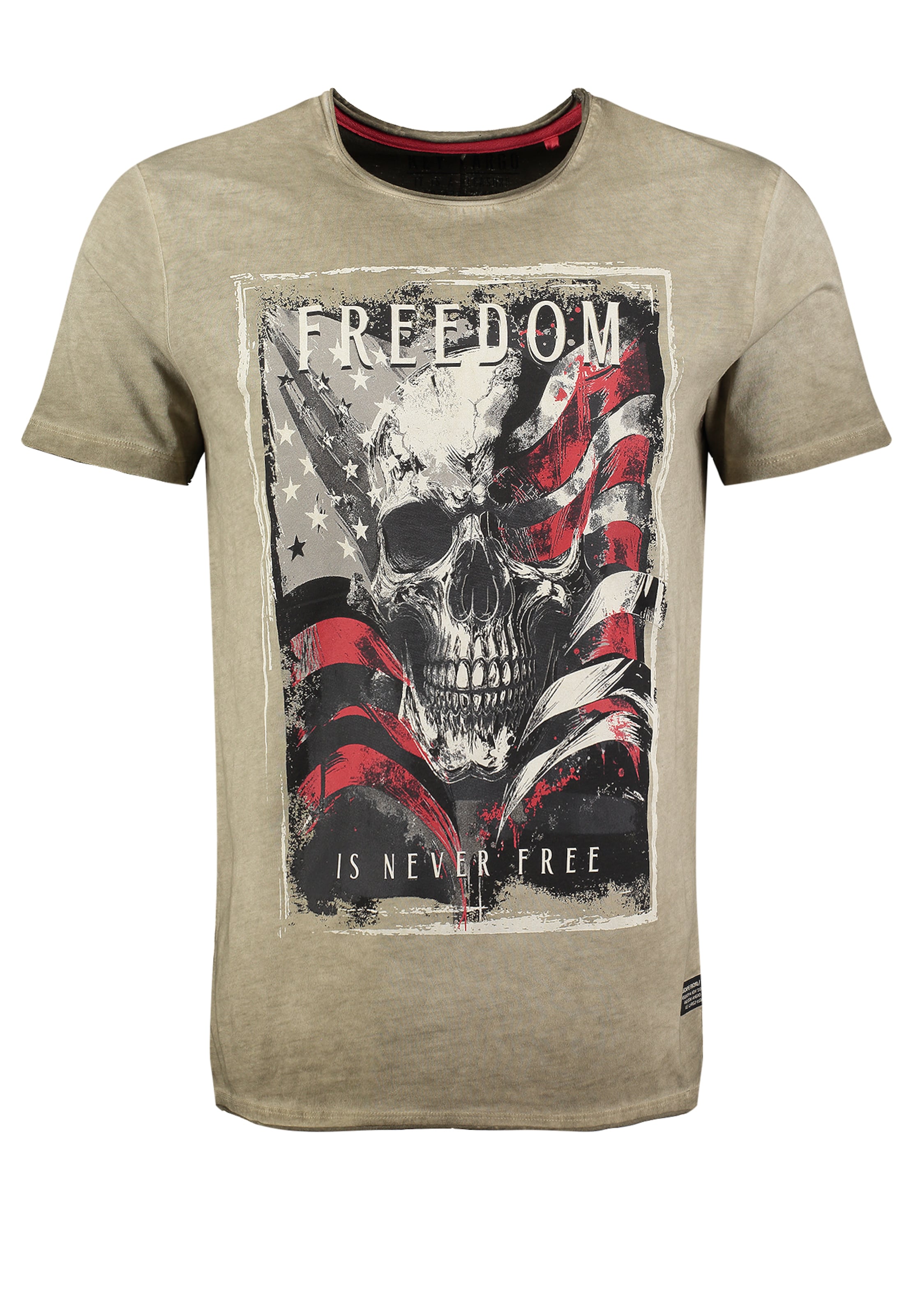 Maglietta 'KLFreedoom' di Key Largo in verde: frontale