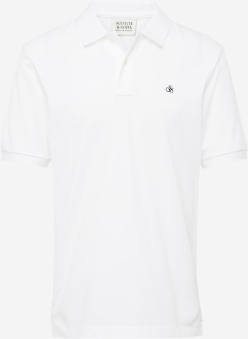 SCOTCH & SODA - Camisa 'Essentials' em branco: frente