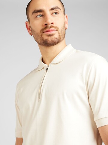 BOSS T-shirt 'Polston 11' i beige