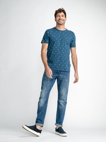 T-Shirt 'Mini Fish' Petrol Industries en bleu