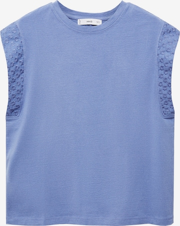 MANGO Shirt 'MARIA' in Blauw: voorkant