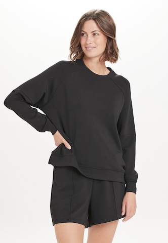 Athlecia Sportief sweatshirt 'Jacey' in Zwart: voorkant