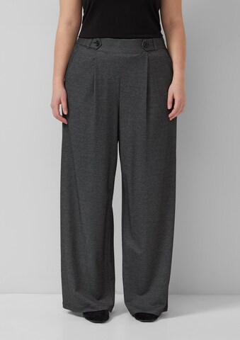 QS Wide Leg Hose in Grau
