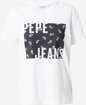 Pepe Jeans Tričko 'LUCIE' – bílá: přední strana