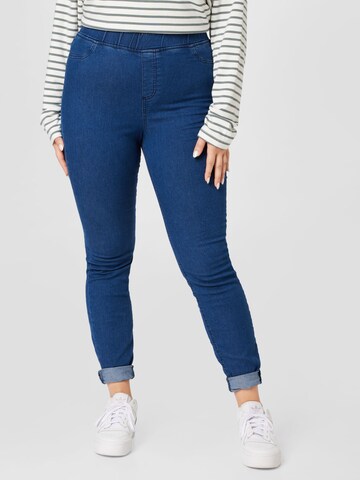 Zizzi Skinny Jeans pajkice 'ALMA' | modra barva: sprednja stran