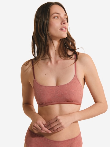 Bustier Soutien-gorge 'Pure Dentelle' ETAM en rose : devant